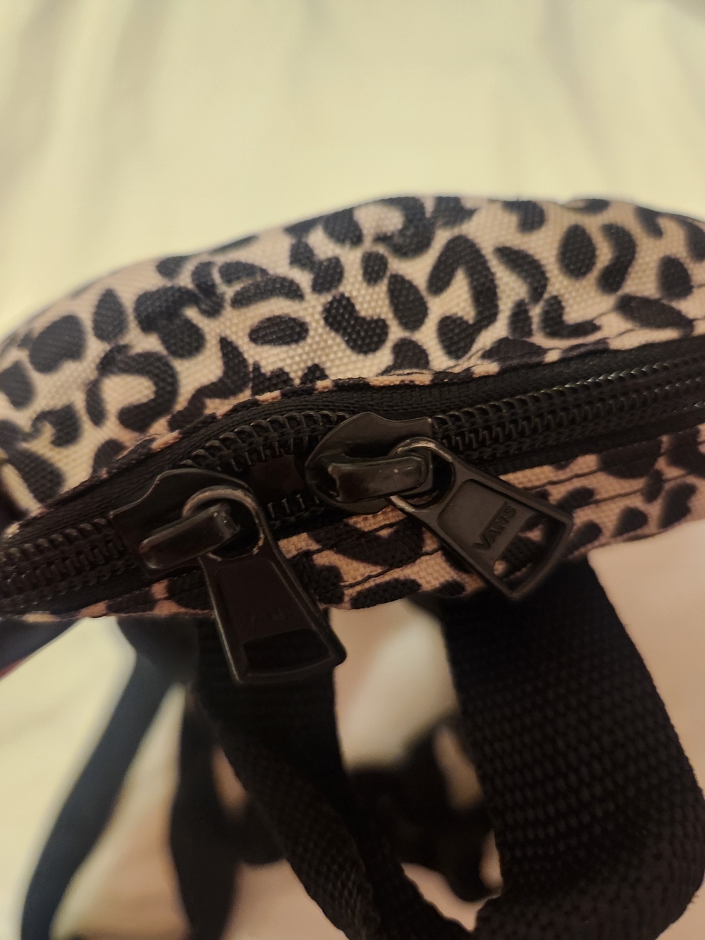 Vans Kids Leopard Print Mini Backpack - Black/Tan - Picture 5 of 7